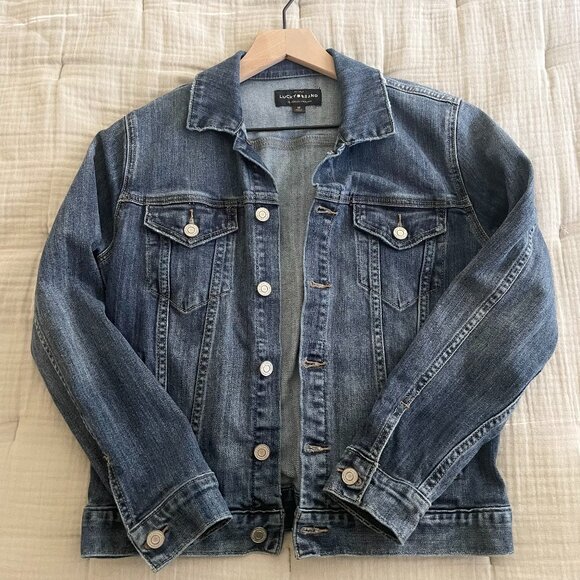 Lucky Brand Tomboy Denim Trucker Jacket - Picture 2 of 5